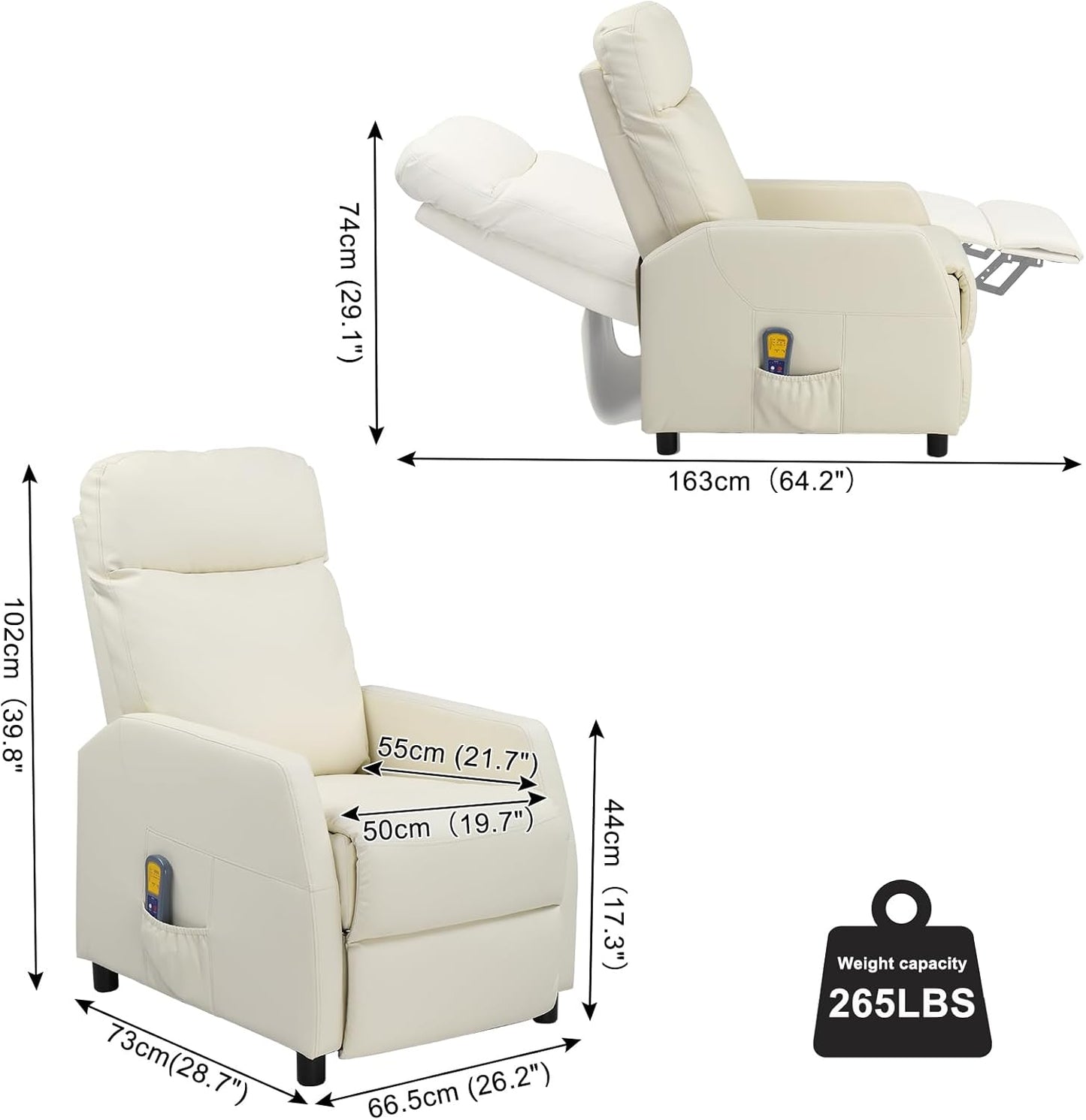 Fotoliu cu Masaj Recliner