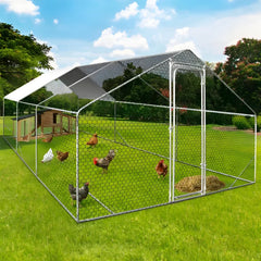 🇷🇴 Țarc pentru găini din oțel galvanizat – 18 m² | 6x3m