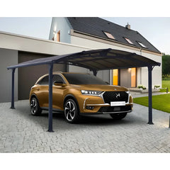 🇷🇴 Carport din aluminiu cu acoperiș din policarbonat| H 242 cm x L 359 cm x P 435 cm