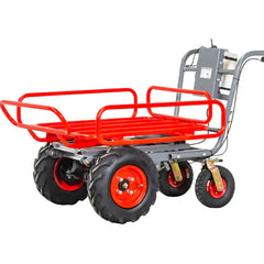 Roabă Electrică cu 4 Roți – 300 kg, Cuva Detasabilă 300 L